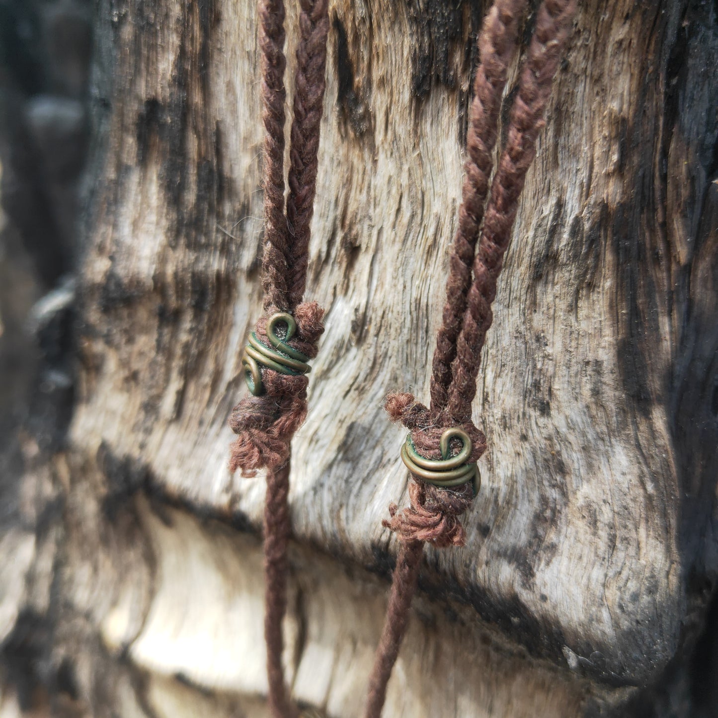 Copper Wrapped Tiger Iron Necklace